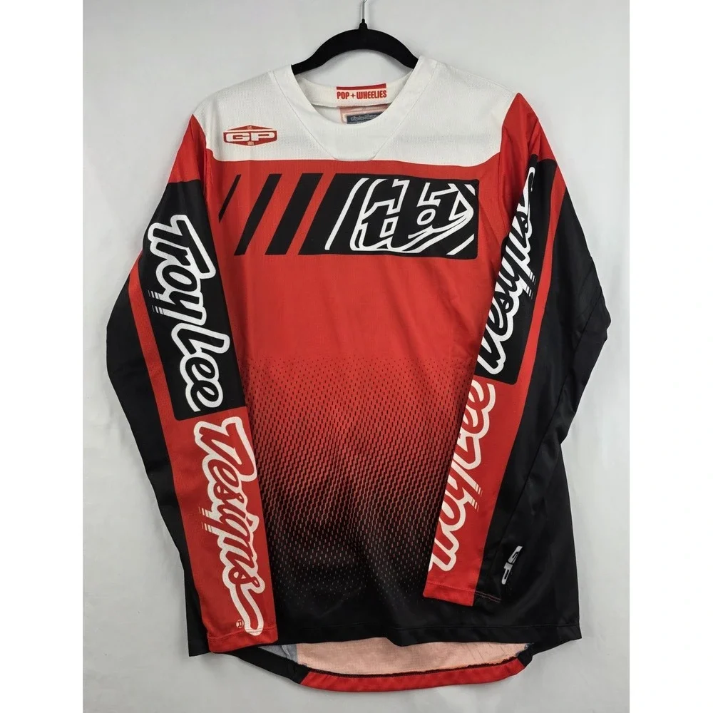Troy Lee Designs GP Jersey Icon Black Orange White Small Motocross MTB NWT
